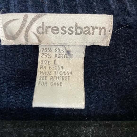 DressBarn Vintage Color Block Zip up sweater - Picture 3 of 6